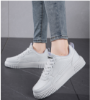 Picture of Couple style breathable white shoes Korean version ultra light sports breathable thick soled board shoes