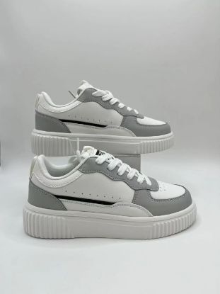 Picture of Couple style breathable white shoes Korean version ultra light sports breathable thick soled board shoes