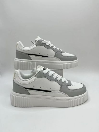 Picture of Couple style breathable white shoes Korean version ultra light sports breathable thick soled board shoes