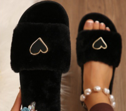Picture of Indoor Plush Slippers – Flat Bottom | Soft & Comfortable for All Seasons