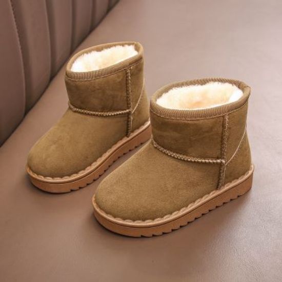Picture of Kids Snow Boots – Winter Ankle Boots | Suede, Plush & Warm Cotton Shoes