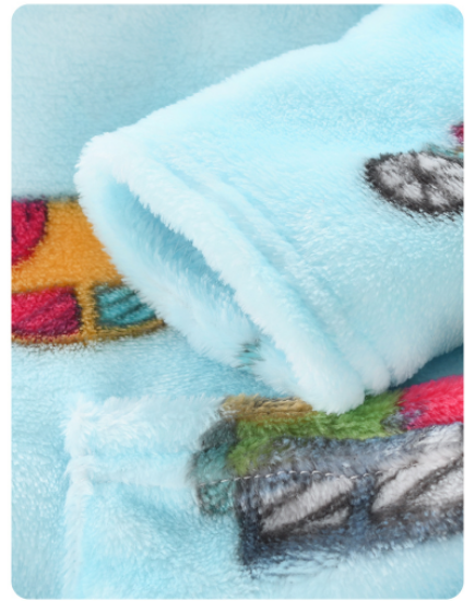 Picture of Children’s Hooded Bathrobe – Winter Coral Fleece | Soft, Warm & Comfortable