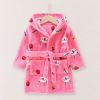 Picture of Children’s Hooded Bathrobe – Winter Coral Fleece | Soft, Warm & Comfortable