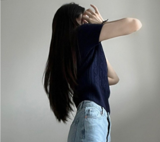 Picture of Women’s Summer Knit T-Shirt – Korean Vintage Style | Round Neck, Short Sleeve Casual Top