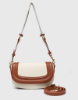 Picture of Fashionable retro saddle bag—versatile design for single shoulder or crossbody wear, stylish and practical.