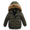Picture of Kids Winter Jacket – Hooded | Cotton Padded, Smiley Face Design, Warm & Comfortable