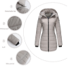 Picture of Women’s Cotton Jacket – Waterproof | Detachable Hood, Long Sleeve, Warm & Practical