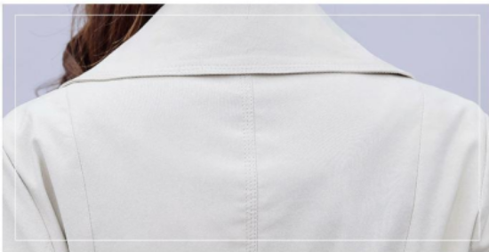 Picture of Women’s Coat – Spring & Autumn | Korean Style, Medium-Long, Fashionable & Elegant