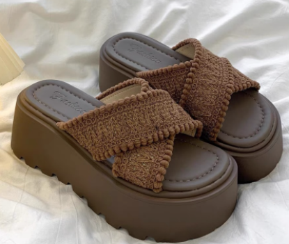 Picture of Women’s Sandals & Slippers – Summer Style | Thick Sole, Height Increasing, Comfortable & Versatile