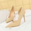 Picture of Women’s High Heels – Banquet Style | Side Hollow Design, Retro Lychee Pattern, Elegant & Luxurious