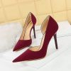 Picture of Women’s High Heels – Banquet Style | Side Hollow Design, Retro Lychee Pattern, Elegant & Luxurious