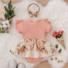 Picture of Baby Girl Dress – Lace Floral Design | Short Sleeve, Bowknot, Cute & Elegant One-Piece