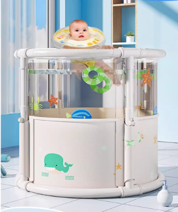 Picture of Baby Swimming & Bathing Bucket | Foldable, With Floating Toys, Safe & Fun