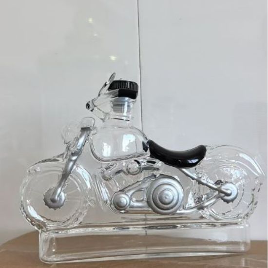 Picture of Motorcycle-Shaped Wine Bottle | High Borosilicate Glass, Creative Craft Ornament
