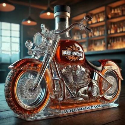 Picture of Motorcycle-Shaped Wine Bottle | High Borosilicate Glass, Creative Craft Ornament
