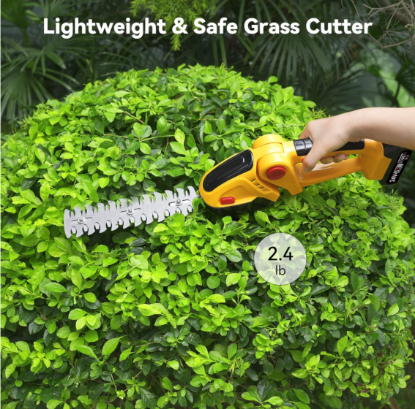 Picture of Household Lithium-Ion Handheld Hedge Trimmer – Mini Electric Hedge Shears / Fence Trimmer