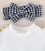 Picture of Girls’ Top and Houndstooth Skirt Set