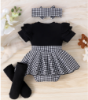 Picture of Girls’ Top and Houndstooth Skirt Set