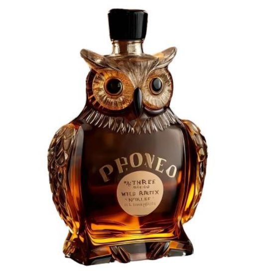 Picture of Cute & Creative Glass Wine Bottle – Owl Whisky Ornament (200ml)
