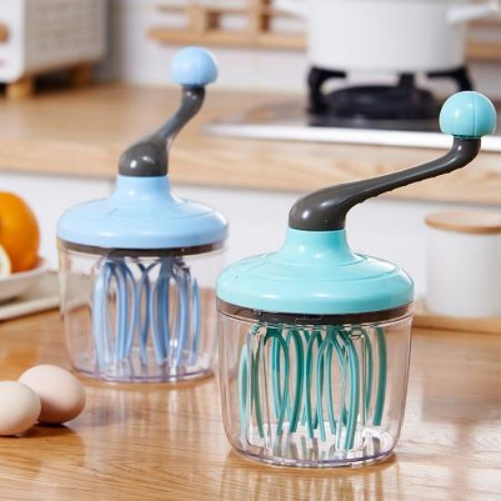 Picture of Household Kitchen Rotary Egg Beater – Cream Mixing and Whipping Device for Cake Shops, Hand-Cranked Baking Foam Cake Egg Mixer