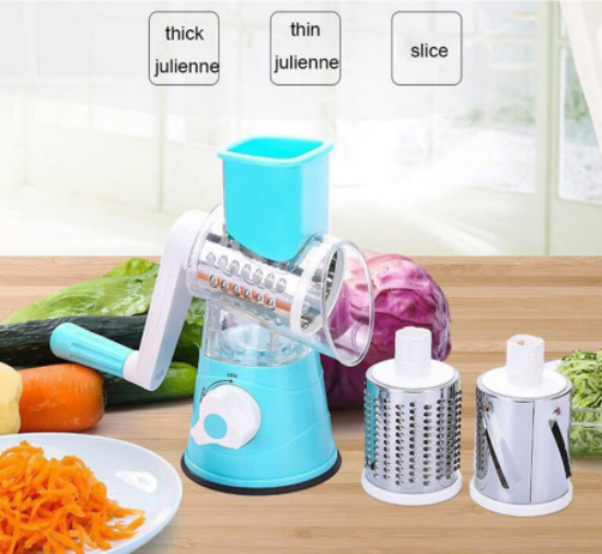 Picture of Kitchen Multi-Function Roller Vegetable Slicer – Hand-Cranked Household Vegetable Shredder, Potato Slicer, and Cheese Slicer