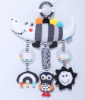 Picture of Baby Carriage Animal Ornaments – Wind Chimes and Plush Toys in Black and White