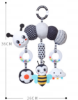 Picture of Baby Carriage Animal Ornaments – Wind Chimes and Plush Toys in Black and White