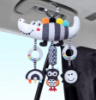 Picture of Baby Carriage Animal Ornaments – Wind Chimes and Plush Toys in Black and White
