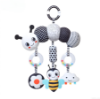 Picture of Baby Carriage Animal Ornaments – Wind Chimes and Plush Toys in Black and White