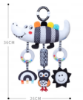 Picture of Baby Carriage Animal Ornaments – Wind Chimes and Plush Toys in Black and White