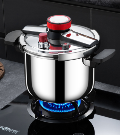 Picture of 304 Stainless Steel Pressure Cooker – Household Explosion-Proof, 6L Large Capacity, Universal for Induction and Gas Stoves