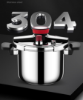 Picture of 304 Stainless Steel Pressure Cooker – Household Explosion-Proof, 6L Large Capacity, Universal for Induction and Gas Stoves