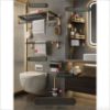 Picture of 5-Piece Bathroom Hardware Set – Black & Gold Shelves, No Drilling Required