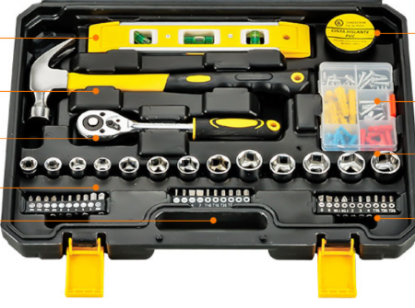 Picture of Manual  Tool Set – 108-Piece Toolbox Gift Set