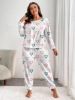 Picture of New Spring & Autumn Style – Elastic Large Size Women’s Home Wear Pajama Set (Long Pants & Long Sleeve)