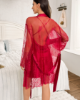 Picture of Women’s Sexy Mesh Nightgown – Lace-Trimmed See-Through Pajama Set