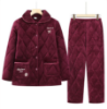 Picture of Women’s Winter Pajama Set – Three-Layer Thickened & Fleece-Lined Warm Home Wear