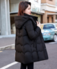 Picture of Women’s Mid-Length Slim-Fit Cotton Jacket – Thickened Winter Coat with Detachable Hood