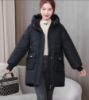 Picture of Women’s Mid-Length Korean-Style Cotton Jacket – Thickened Loose Hooded Winter Coat