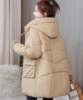 Picture of Women’s Mid-Length Korean-Style Cotton Jacket – Thickened Loose Hooded Winter Coat