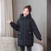 Picture of Women’s Mid-Length Korean-Style Cotton Jacket – Thickened Loose Hooded Winter Coat