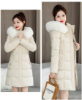 Picture of Women’s Mid-Length Cotton Jacket – Slim-Fit Thickened Coat with Large Fur Collar