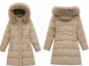Picture of Women’s Mid-Length Cotton Jacket – Slim-Fit Thickened Coat with Large Fur Collar