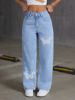 Picture of Women’s Rhinestone Butterfly Jeans – Slim-Fit Straight-Cut Long Pants
