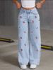 Picture of Women’s Summer Korean-Style Vintage Jeans – Loose Slimming Wide-Leg Floor-Length Pants
