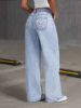 Picture of Women’s Summer Korean-Style Vintage Jeans – Loose Slimming Wide-Leg Floor-Length Pants