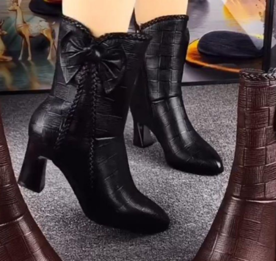 Picture of Women’s Autumn/Winter Mid-Calf Boots – Lined High-Heeled Stilettos