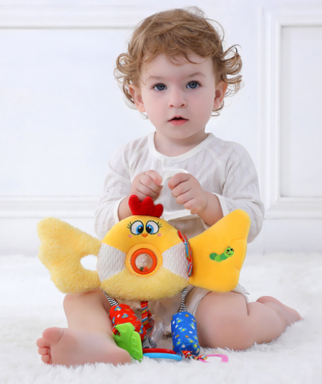 Picture of Little Yellow Chicken Baby Wind Chime – Bed Bell Pendant Early Education Toy