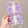 Picture of Cute Flower Bow Hair Clip Set – 10-Piece Girls’ Bangs Hair Accessories
