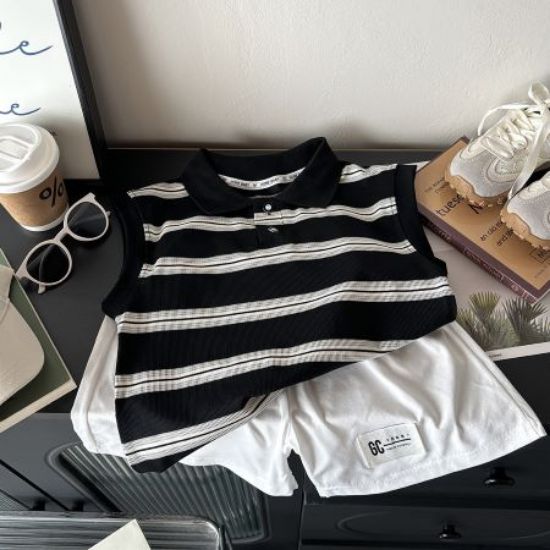 Picture of Children’s Summer Vest Set – Korean Fashion Sleeveless Two-Piece Shorts Outfit